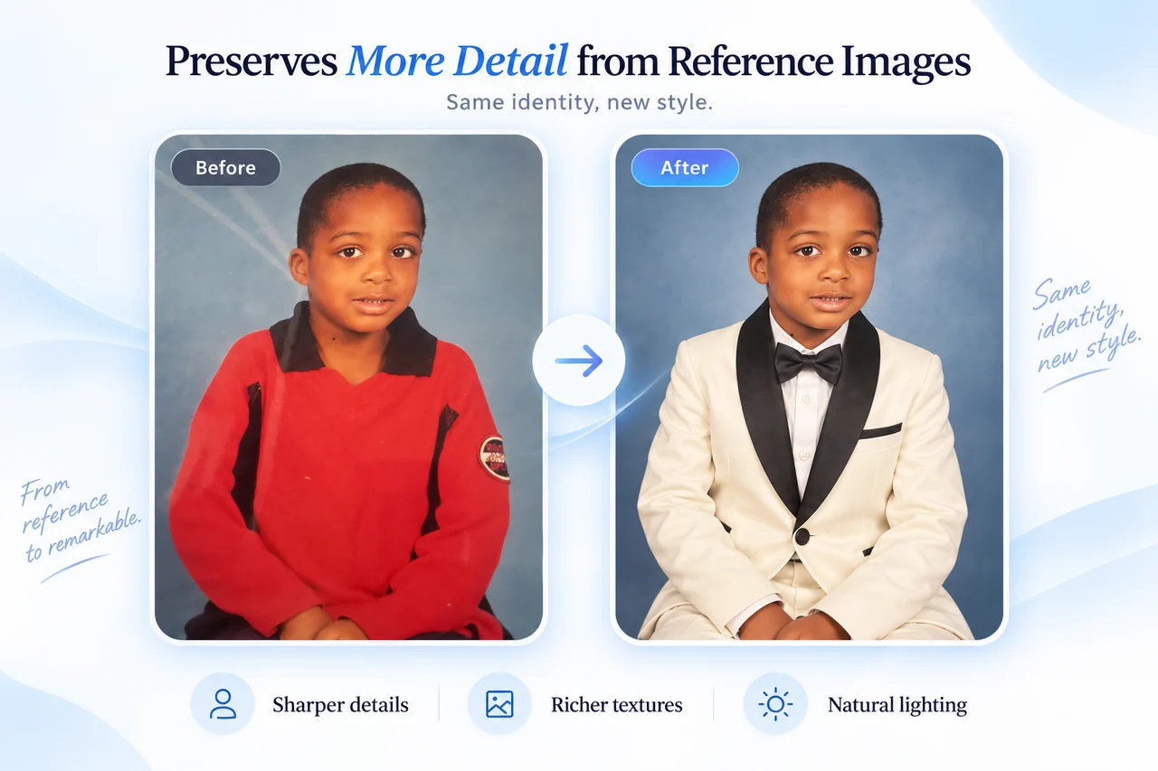 Reference-based image variations with a recognizable subject